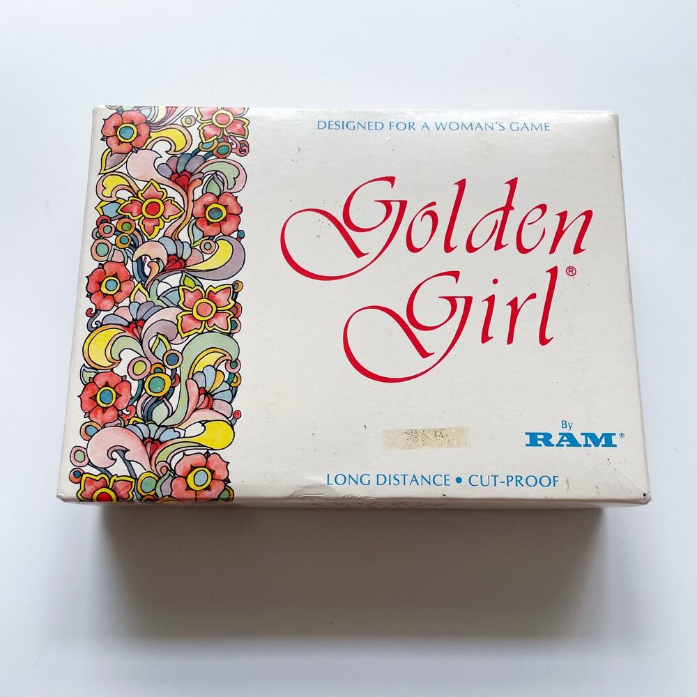 NEW Vintage Golden Girl by RAM Women's Golf Balls Pink and Purple